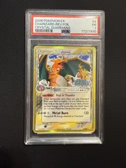 PSA 1 Charizard Crystal Guardians Delta Species Reverse Holo 2006 Pokemon Ex - Image 1