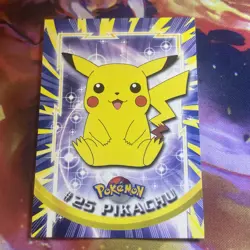 Pokemon Topps TV Animation: Pikachu #25 Non-Holo T2 Blue Logo Mp - Image 1