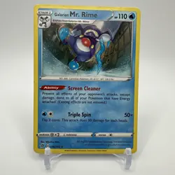 Mr. Rime 038/192 Pokemon Sword & Shield 2020 Rebel Clash Unlimited Regular LP - Image 1