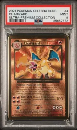 2021 POKEMON CELEBRATIONS ULTRA-PREMIUM COLLECTION #4 CHARIZARD PSA 9 - Image 1