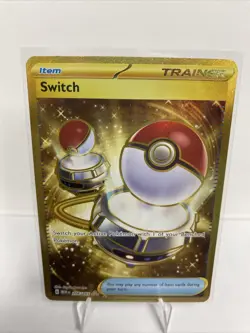 Pokemon TCG Switch 206/1651 Holo Hyper Rare Scarlet & Violet 151 NM - Image 1