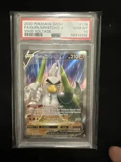Galarian Sirfetch'd V Ultra Rare Pokemon Sword & Shield Vivid Voltage #174 - Image 1