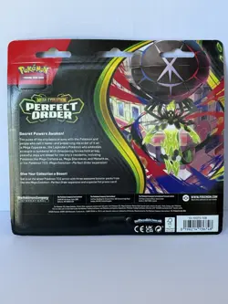 3-Pack Blister (Chikorita) Perfect Order ME03 Pokemon TCG In Hand - Image 2