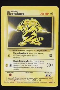 Electabuzz - 20 - Base Set - Pokemon Card - Lightly Played - Image 1