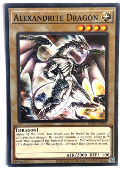 Yu-Gi-Oh! Alexandrite Dragon SRL1-EN004 Super Rare Light Dragon 1st Edition - Image 1
