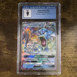 POKEMON TCG - CRIMSON INVASION GYARADOS GX HOLO 18/111 EN CGC 9 - Image 1