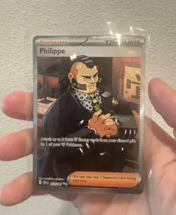Pokemon TCG Philippe Trainer Holo Secret Rare English Chaos Rising 110/086 - Image 1