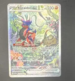 Pokemon TCG Koraidon ex Special Illustration Rare Full Art Holo 247/198 SV01 EN - Image 1