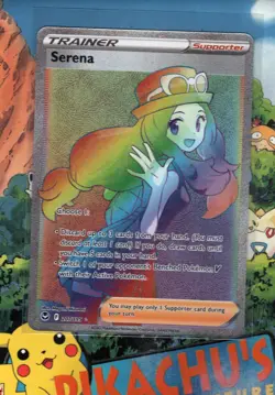Pokemon TCG Serena 207/195 Silver Tempest Secret Rainbow NM/M - Image 1