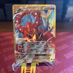 Pokemon Volcanion EX Secret Rare Full Art Holo XY Steam Siege 115/114 - Image 2