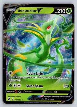 SERPERIOR V 007 SILVER TEMPEST POKEMON NM - Image 1
