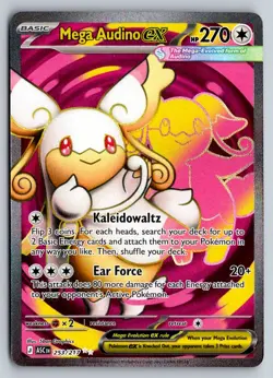 MEGA AUDINO EX 253/217 ASCENDED HEROES POKEMON HOLO NM - Image 1