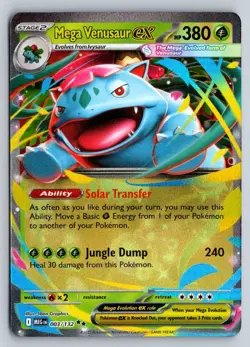 MEGA VENUSAUR EX 003 MEGA EVOLUTION POKEMON HOLO NM - Image 1