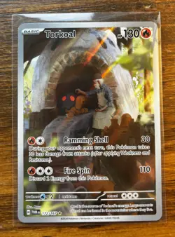 Torkoal 172/167 Twilight Masquerade Pokemon Card Illustration Rare NM Condition - Image 1