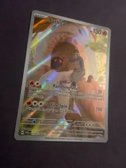 Torkoal 172/167 Twilight Masquerade Pokemon Card Illustration Rare NM Condition - Image 1