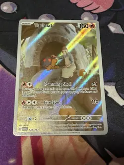 Torkoal 172/167 Illustration Rare Twilight Masquerade Pokemon NM Card - Image 1