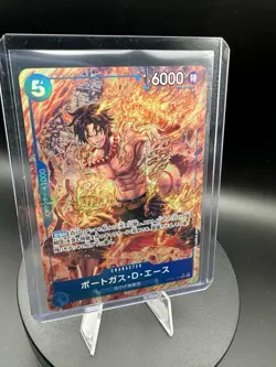Bandai One Piece CCG Portgas D. Ace OP08-052 SP Alt Art Foil 6000 Cost 5 JP - Image 1