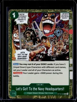 Let's Go!! To The ... OP16-038 R / The Time of Battle 2026 (NM) / One Piece TCG - Image 1