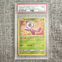 Pokemon Shining Celebi SM79 SM Black Star Promo Holo PSA 9 2017 - Image 1