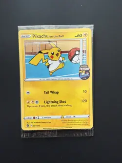 Sealed Pikachu on the Ball 001/005 - Futsal Pokemon Card - Pikachu England Shirt - Image 1