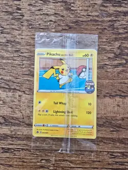 Sealed Pikachu on the Ball 001/005 - Futsal Pokemon Card - Pikachu England Shirt - Image 1