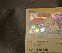 Plusle 5/17 POP Series 3 Holo Rare Pokemon Card DAMAGED - Image 3