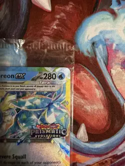 Vaporeon ex - (Prismatic Evolutions Stamp) 023/131 Miscellaneous Card Sealed NM - Image 3