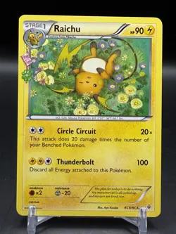 RADIANT COLLECTION Raichu RC9/RC32 LP - XY Generations Pokemon Card -LP - Image 1