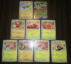 9 Applin, Dipplin, Flapple, Appletun & Hydrapple Ex 010/187 RR Cards - Image 1