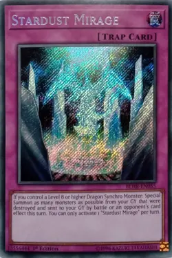 BLHR-EN055 STARDUST MIRAGE SECRET RARE 1ST EDITION YuGiOh CARD - Image 1