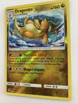 Unified Minds Dragonite Rev Holo Pokemon TCG Card 151/236 NM Condition - Image 2