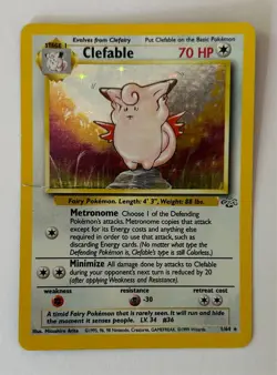 Clefable #1/64 Holo Pokemon Card - Jungle Set 1999 RARE - Image 1