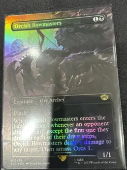 MTG Lord of the Rings - Orcish Bowmasters - Borderless Foil Extended Art - NM - Image 2