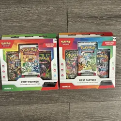 Pokemon First Partner Pack Illustration Collection Series 1 & 2 NEW and SEALED! - Image 1