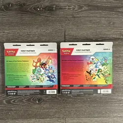 Pokemon First Partner Pack Illustration Collection Series 1 & 2 NEW and SEALED! - Image 2