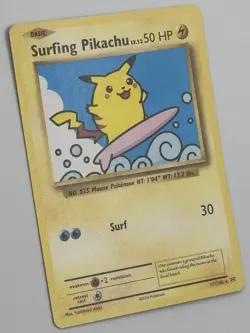 Surfing Pikachu 111/108 Evolutions Regular Pokemon Card Single - Image 3