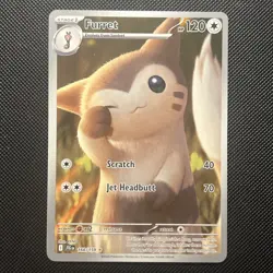Furret 168/159 Pokemon Scarlet & Violet Jorney Together Illistration Rare NM - Image 1