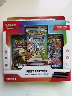 🔥🔥 NEW Pokemon TCG First Partner Illustration Collection Series 2 3-Pack - Image 1