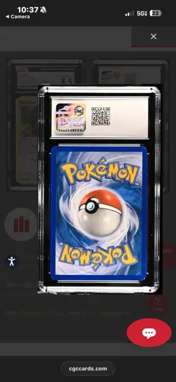 Hoothoot Reverse Holo Inverted Error EX Unseen Forces 59/115 Pokemon CGC 8.5 - Image 2