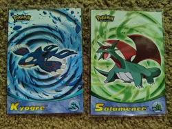Pokemon Advanced Pokemon Top Cards Kyogre And Salamence - Image 1