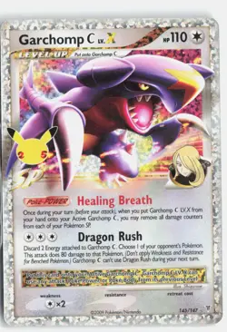Garchomp C LV.X 145/147 Celebrations: Classic Collection Pokemon NM - Image 1