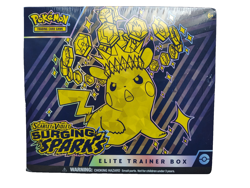 Pokemon Scarlett & Violet Surging Sparks Elite Trainer Box Slightly Damaged - Image 1