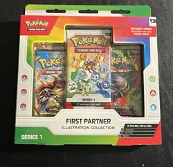 Pokemon TCG First Partner Illustration Collection Series 1 Box Factory Sealed!! - Image 1