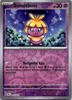 Smoochum 075/191 Common Surging Sparks Pokemon Reverse Holo Near Mint - Image 1