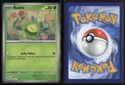 Budew (Master Ball Pattern) 004/131 Holo C Prismatic Evolutions NM/M Pokemon - Image 3