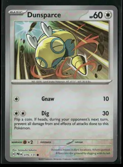 Dunsparce (Master Ball Pattern) 079/131 C Prismatic Evolutions NM/M Pokemon - Image 1