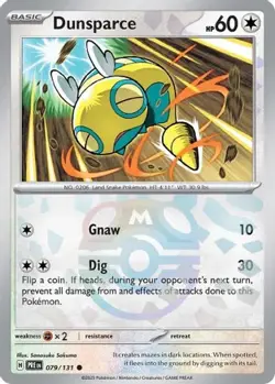 Dunsparce (Master Ball Pattern) 079/131 C Prismatic Evolutions NM/M Pokemon - Image 4