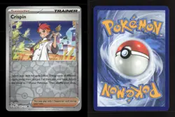 Crispin 105/131 Prismatic Evolutions Reverse Holo NM/M Pokemon - Image 3