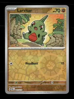 Larvitar 047/131 Prismatic Evolutions Reverse Holo NM/M Pokemon - Image 1