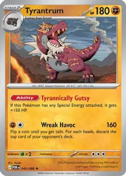 Tyrantrum 045/088 Holo R Perfect Order Reverse Holo NM/M Pokemon - Image 4